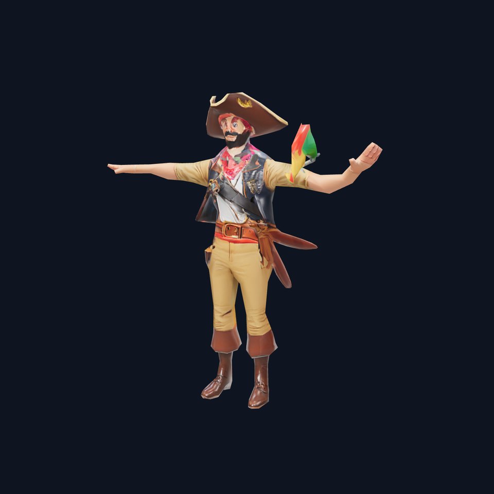 Colorful Pirate Character model pack